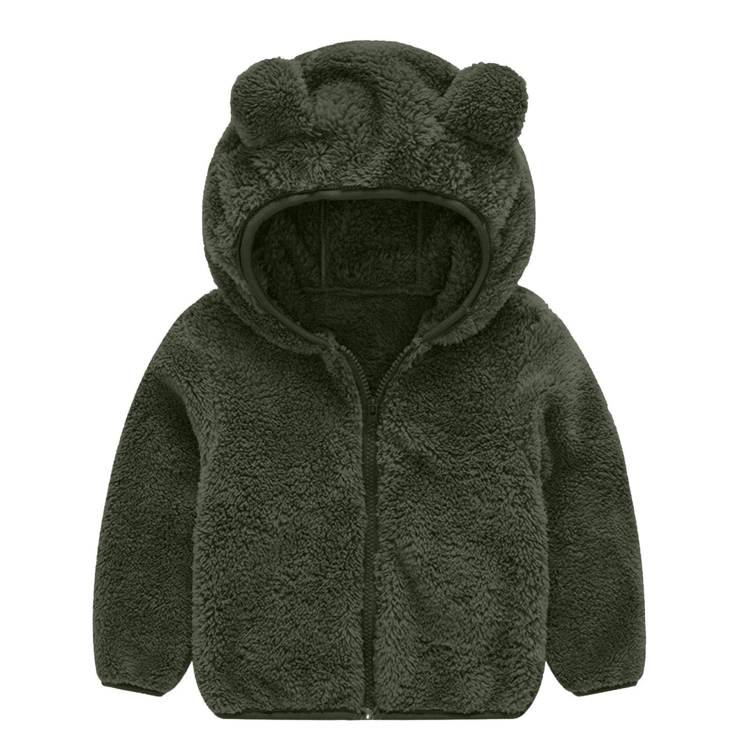 Damen Fleecejacke mit niedlichem Bärenohren-Design Drune