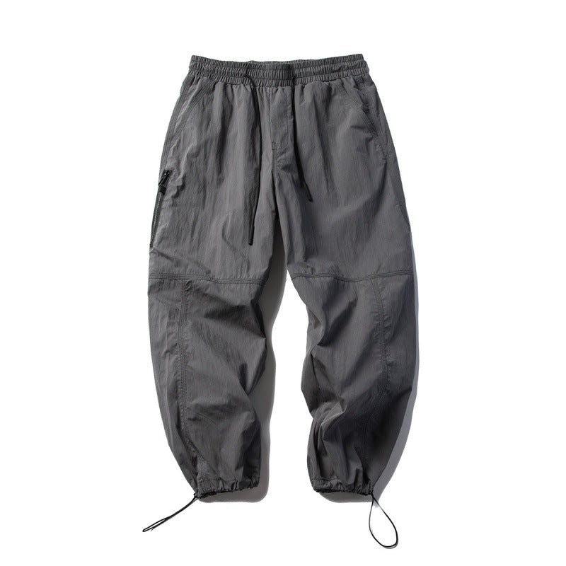Unisex Technische Cargo-Hose im Baggy-Schnitt mit Tunnelzugbund und verstellbaren Beinabschlüssen Drune