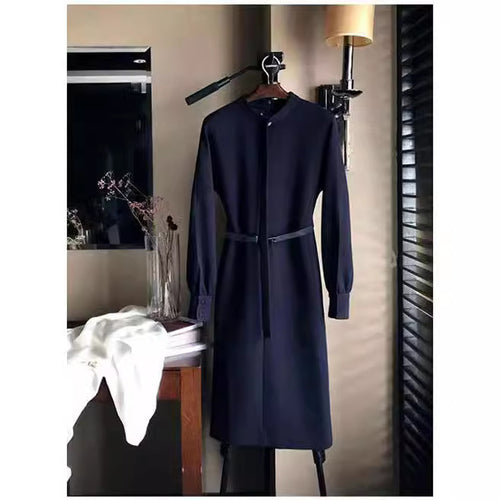 Damen Elegant geschnittenes Hemdkleid Drune