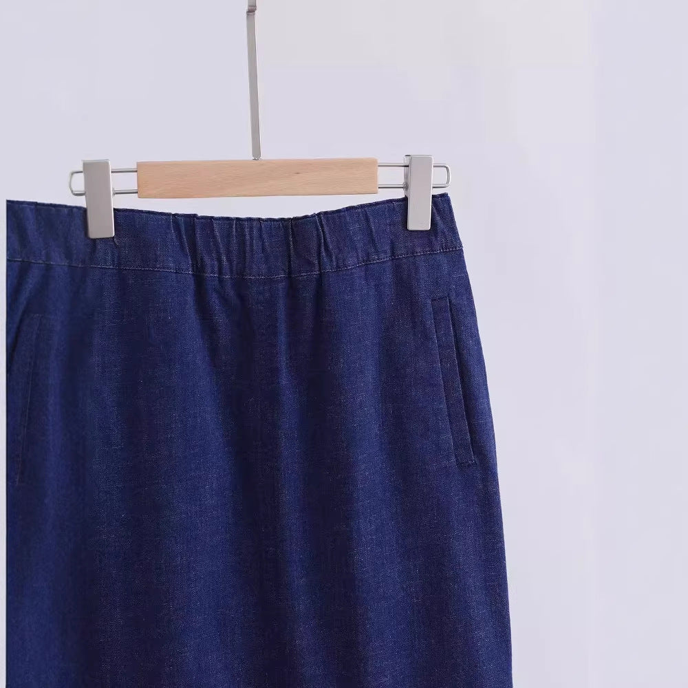 Damen Elegant geschnittener Midirock Drune