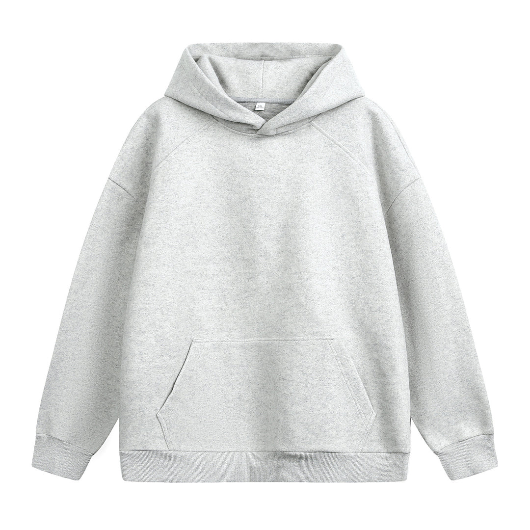 Unisex Schlichter Oversize-Kapuzenpullover aus French-Terry mit Kängurutasche Drune