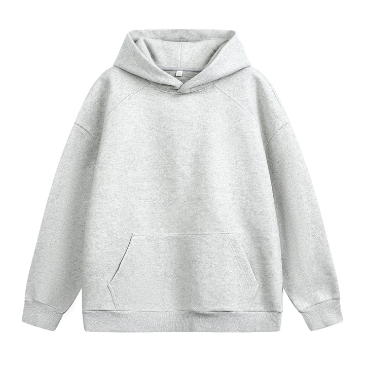 Unisex Schlichter Oversize-Kapuzenpullover aus French-Terry mit Kängurutasche Drune
