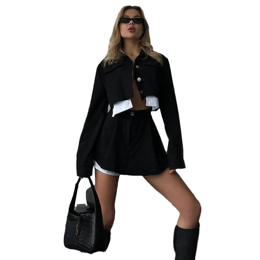 Damen Kurzjacke mit schwingendem Rock Drune