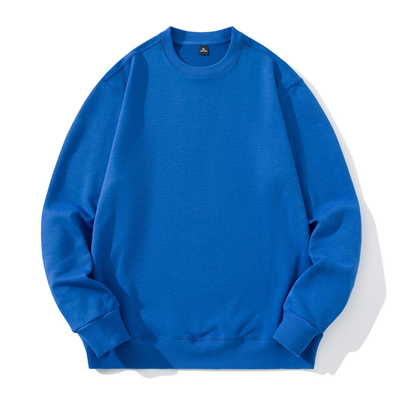 Unisex Oversize Rundhals-Sweatshirt aus Baumwollmischung mit gerippten Bündchen Drune