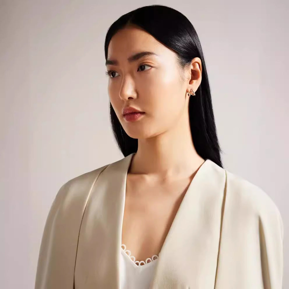 Damen kimonoinspirierter Cape‑Blazer im fließenden Tailoring‑Look Drune