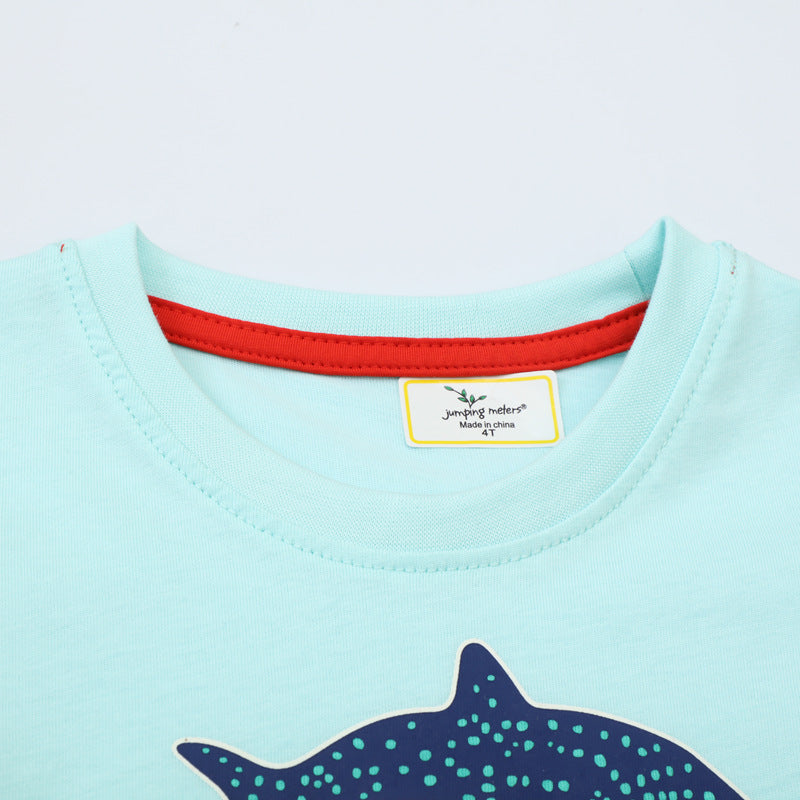 Kinder T-Shirt mit maritimen Haifischmotiven Drune