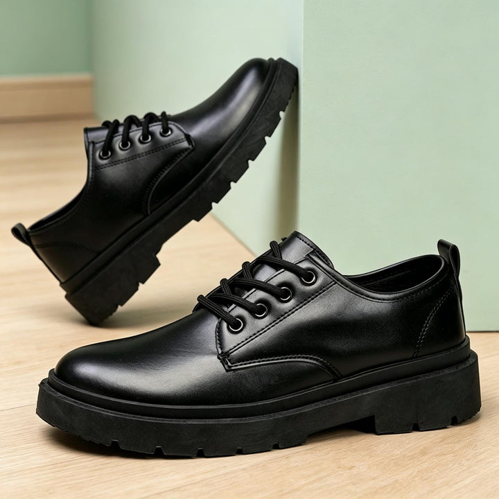 Herren Stilvolle Leder Schnürschuhe Drune