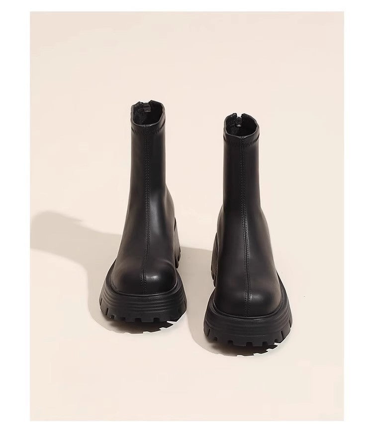 Damen Trendige Chelsea Boots mit rutschfester Sohle Drune
