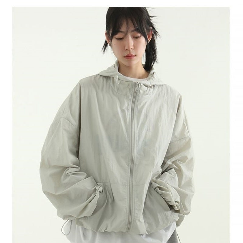 Damen lässige Übergangsjacke mit lockerer Passform Drune
