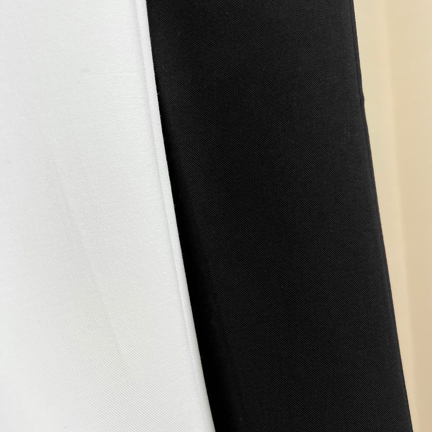 Damen Elegante gerade geschnittene Anzughose mit Bügelfalte und Eingrifftaschen Drune
