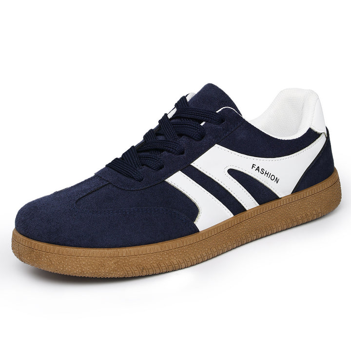 Herren nan retro Veloursleder Sneaker mit gepolstertem Fersenkragen und profilierter Gummilaufsohle Drune