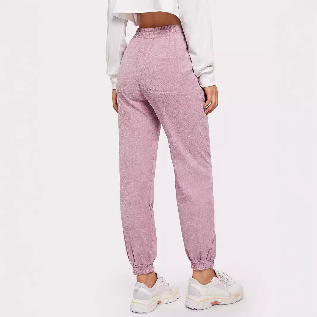 Damen Sweatpants mit elastischem Bund und praktischen Seitentaschen Drune