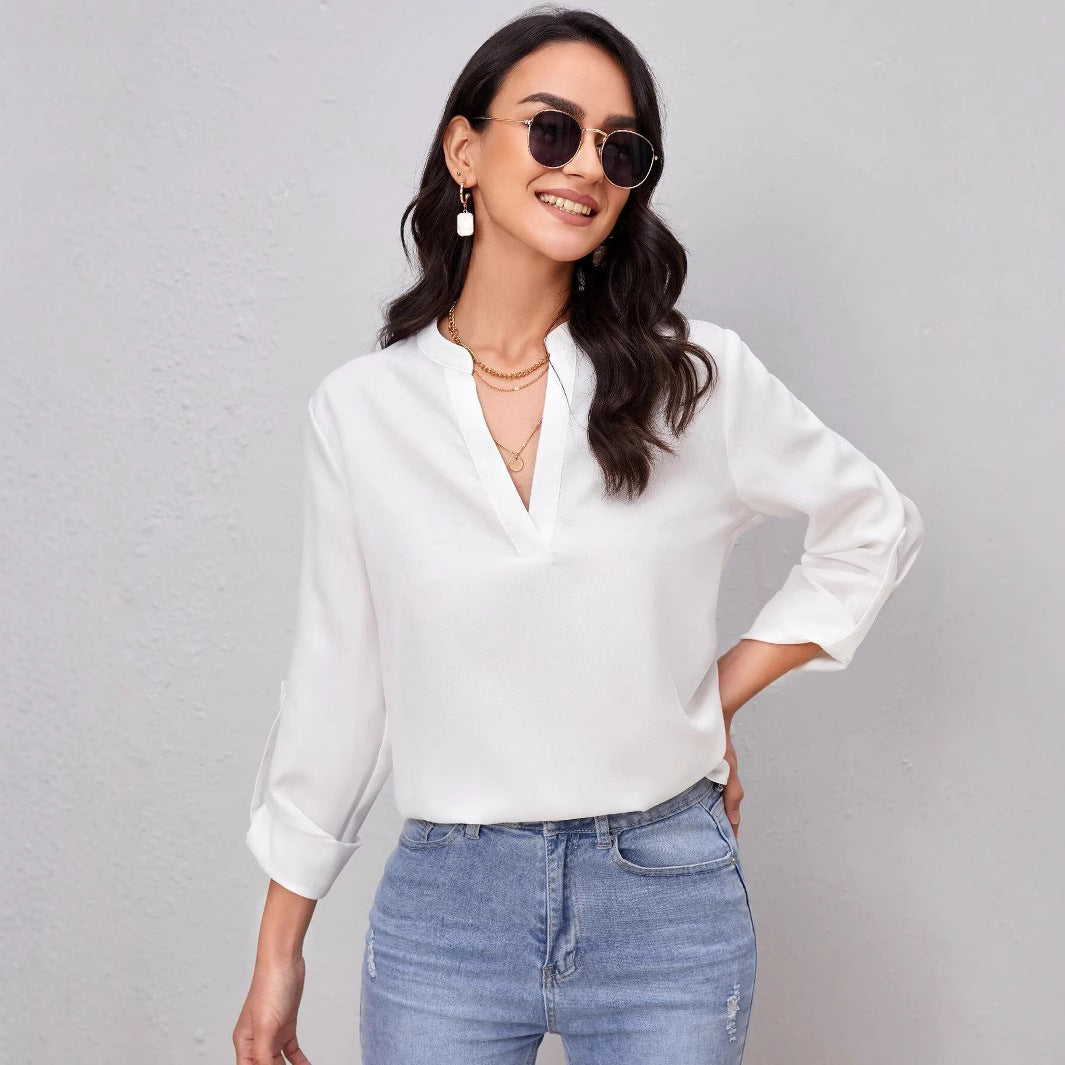 Damen Elegantes und modernes Blusenshirt Drune