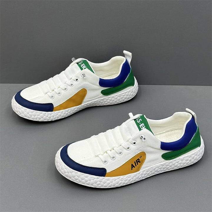 Herren Leichter atmungsaktiver Mesh-Sneaker mit strukturierter Air-Optik-Sohle Drune