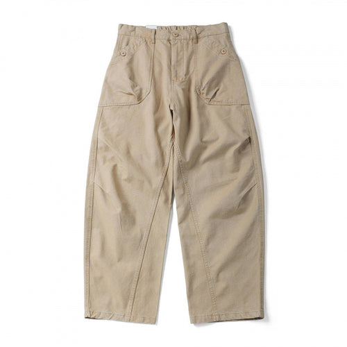 Unisex Lockere Utility-Hose mit hoher Taille, weitem Bein und aufgesetzten Arbeitstaschen Drune