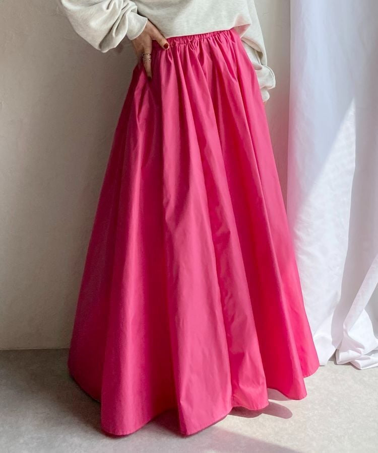 Damen Eleganter Teller‑Maxirock mit hohem Bund, versteckten Eingrifftaschen und verstärktem Saum Drune