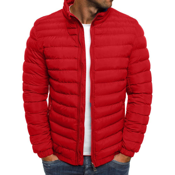 Herren leichte Steppjacke mit hohem Kragen und elastischen Bündchen Drune