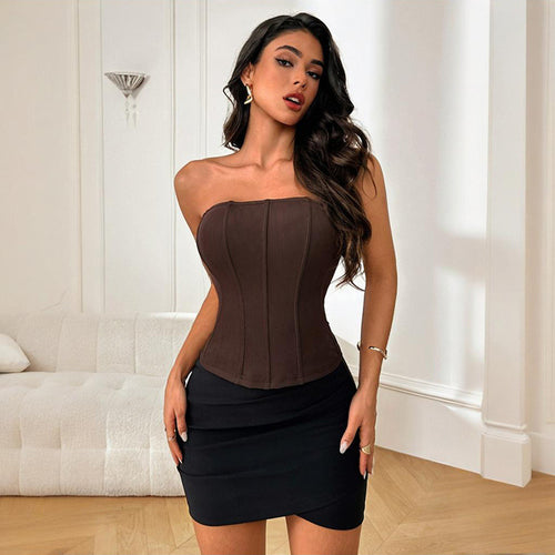 Damen Bustier-Oberteil mit figurformendem Design Drune