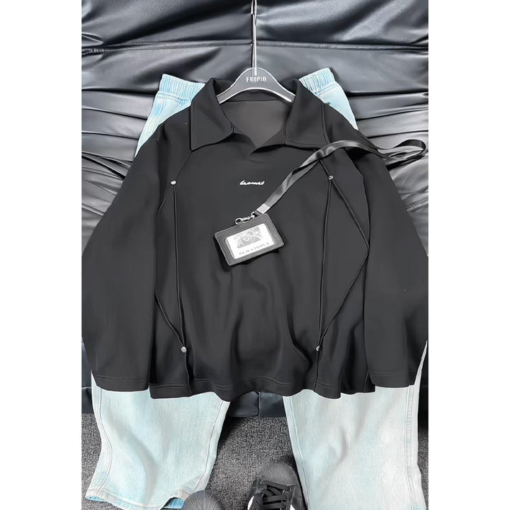 Damen Modischer Oversized Pullover mit Stehkragen Drune