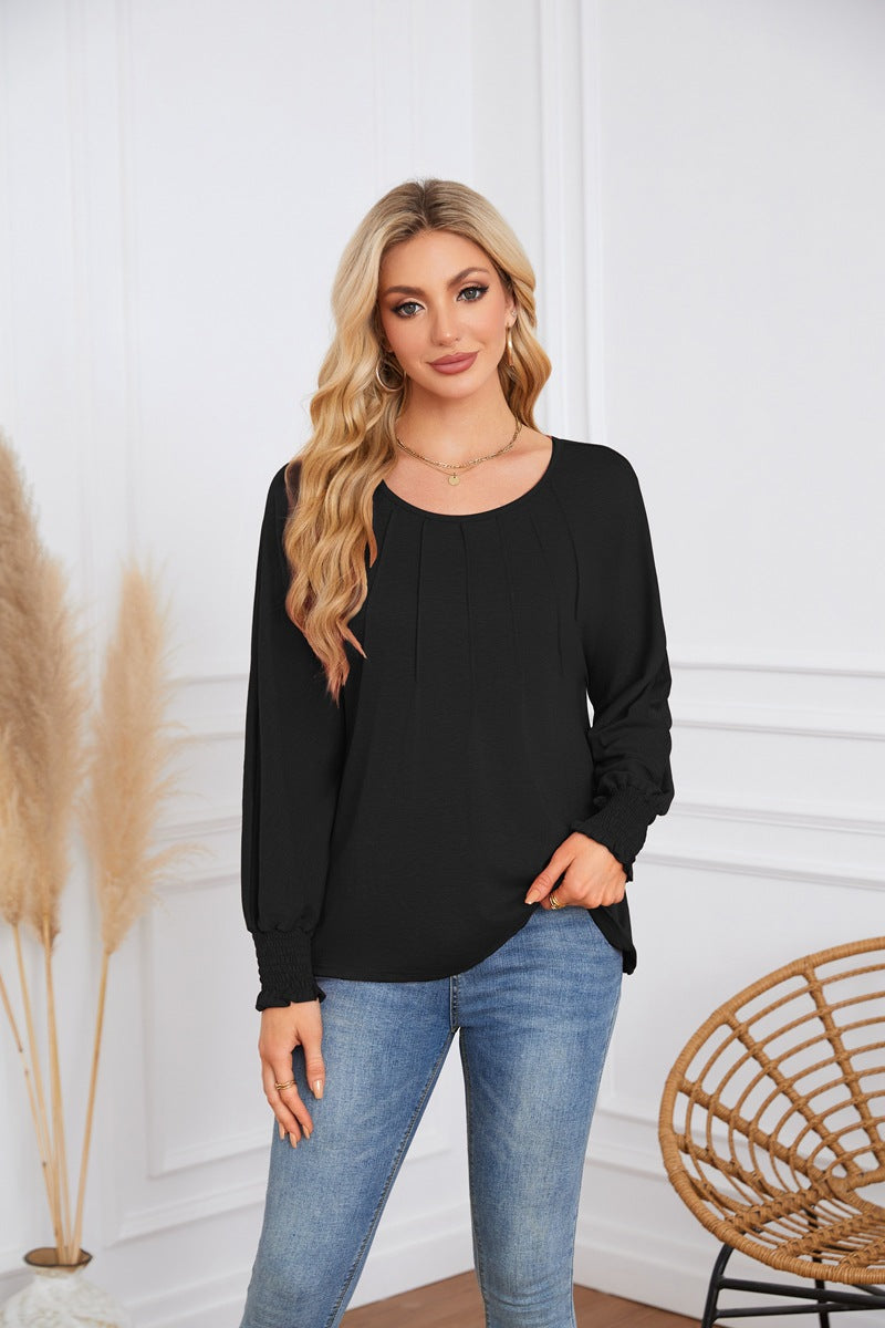 Damen Elegantes und lässiges Longsleeve-Shirt Drune
