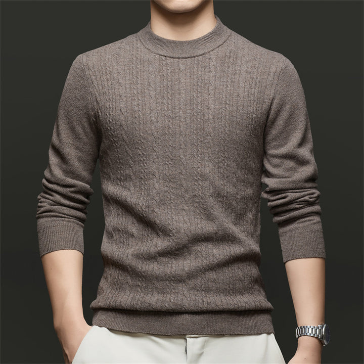 Herren Feinstrickpullover mit modischem Rautenmuster und hochwertiger Baumwollqualität Drune