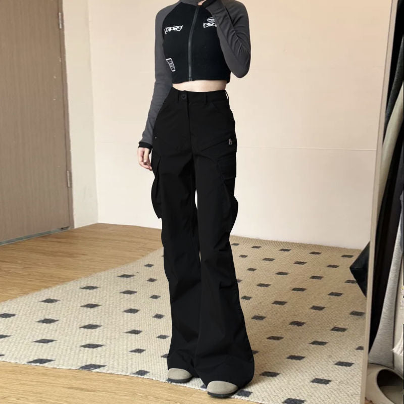 Damen Cargo-Hose mit weitem Schnitt und praktischen Taschen Drune