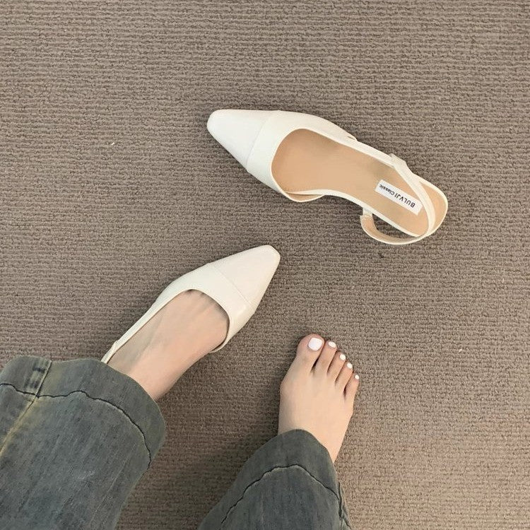 Damen Slingback-Pumps mit spitzem Zehenbereich und schickem Riemen Drune