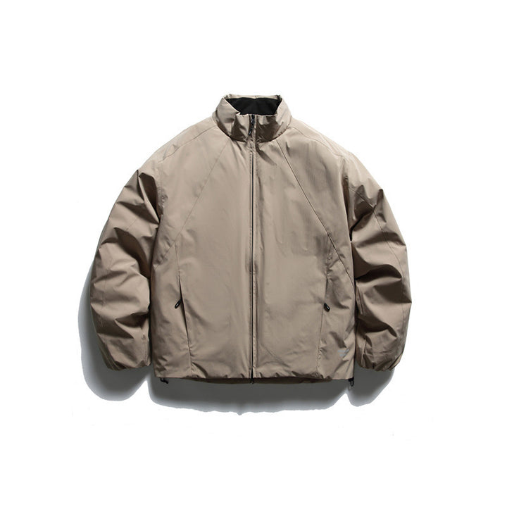 Herren Isolationsjacke im Boxy‑Schnitt mit Stehkragen, Raglanärmeln und Zwei‑Wege‑Reißverschluss Drune