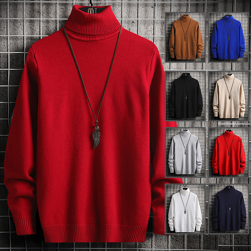 Herren modischer Rollkragenpullover aus hochwertiger Baumwolle Drune