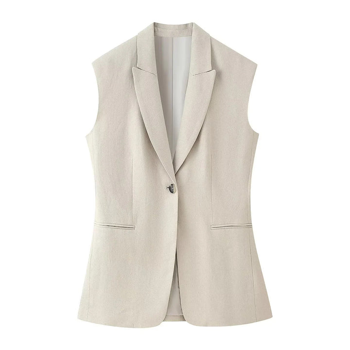 Damen nan elegante Culotte-Hose mit hoher Taille, Kellerfalten und weitem geradem Bein Drune