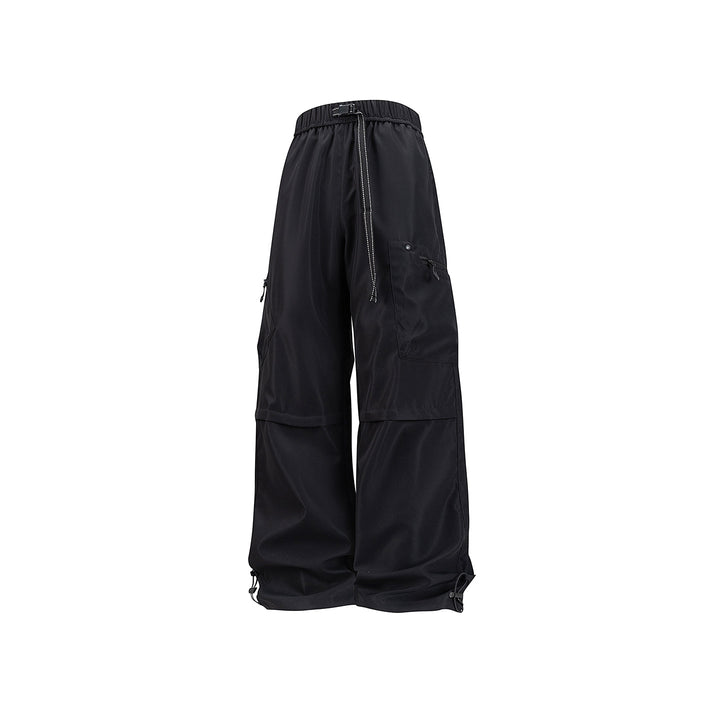 Damen Weite Utility-Cargohose mit verstellbarem Beinabschluss und Multifachtaschen Drune