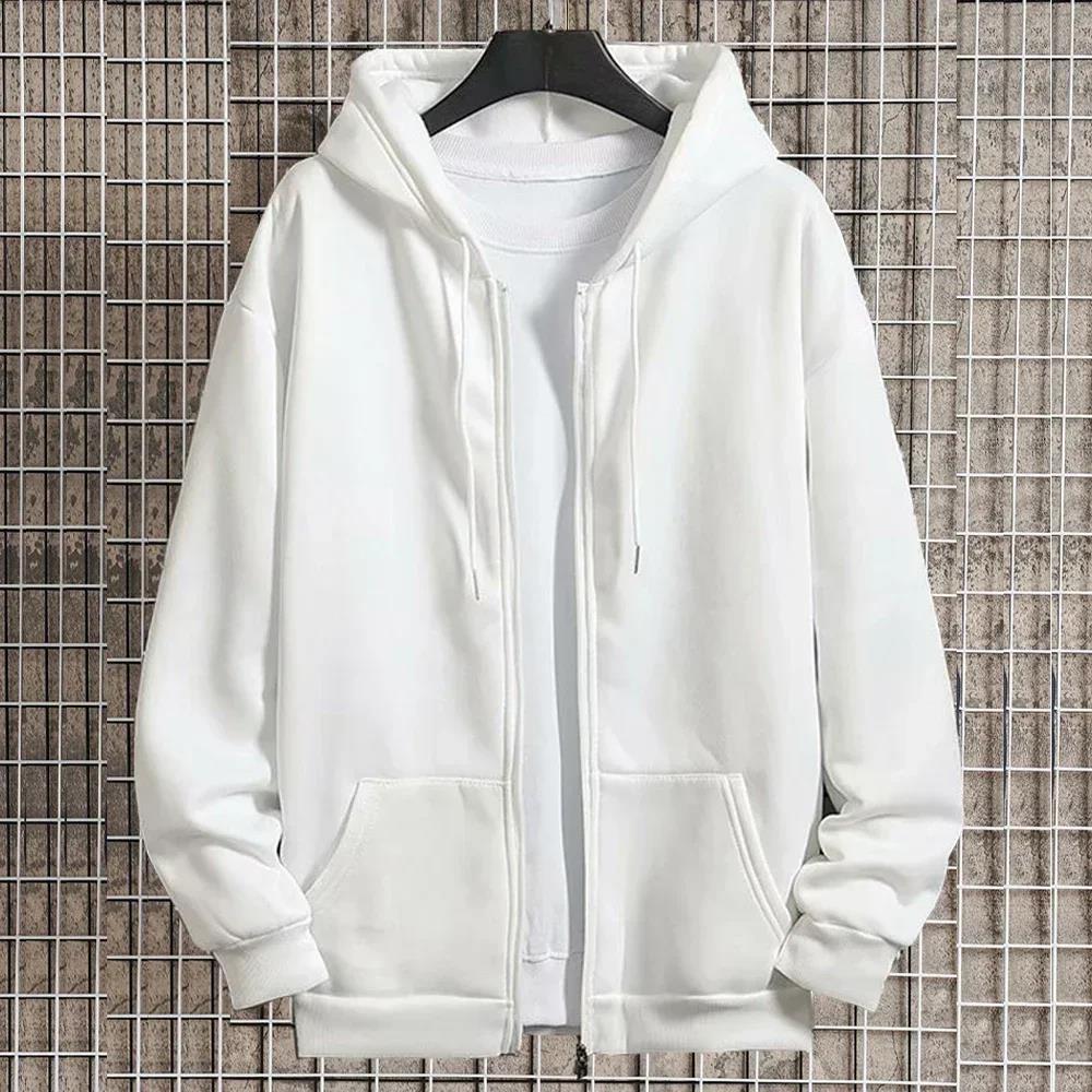 Unisex Zip-Hoodie mit verdecktem Reißverschluss, minimalistischer Silhouette und angerautem Innenfutter Drune