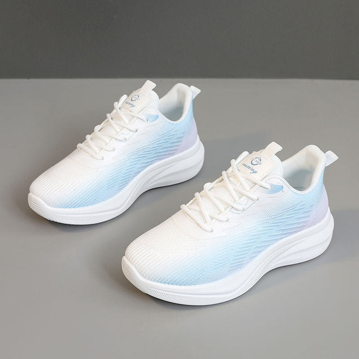 Damen sportliche Leichtgewicht Sneakers mit atmungsaktiver Obermaterialstruktur Drune