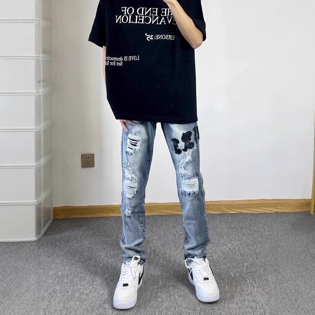 Herren Modische Oversized T-Shirt mit grafischem Print Drune