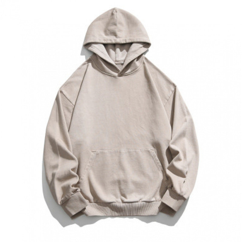 Unisex Oversize-Kapuzenpullover mit Kängurutasche und Vintage-Waschung Drune