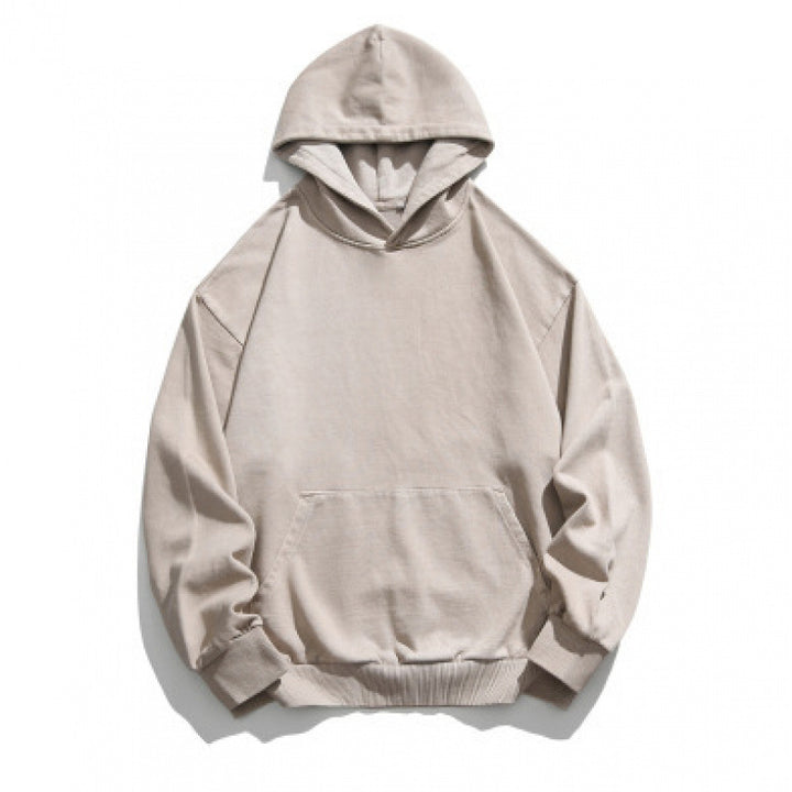 Unisex Oversize-Kapuzenpullover mit Kängurutasche und Vintage-Waschung Drune
