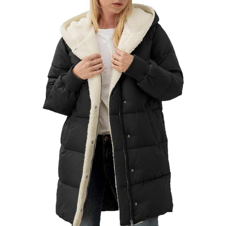 Drune | Wendbarer Baumwoll-Wintermantel für Frauen mit Kapuze