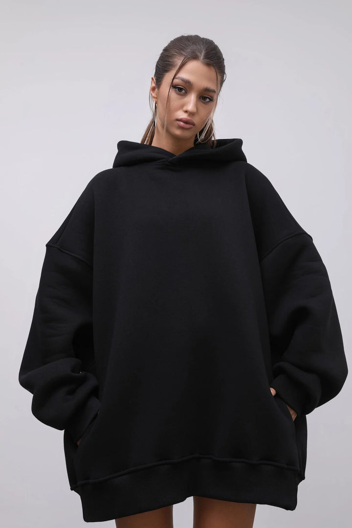 Damen bequemer Oversized Hoodie Drune