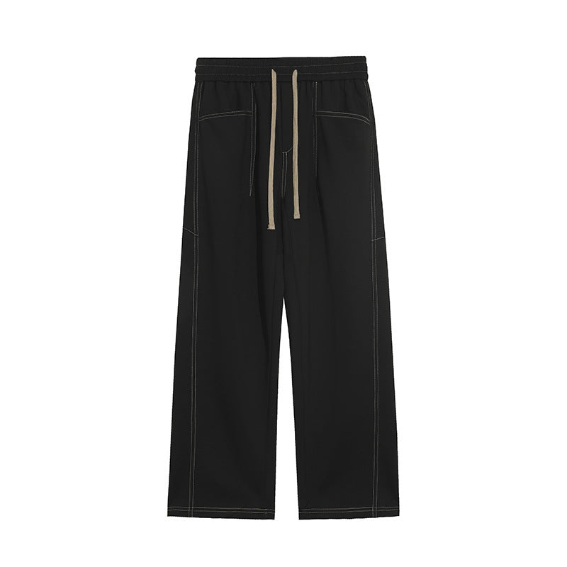 Damen Weite Palazzo‑Hose mit hohem Elastbund & Kordelzug Drune