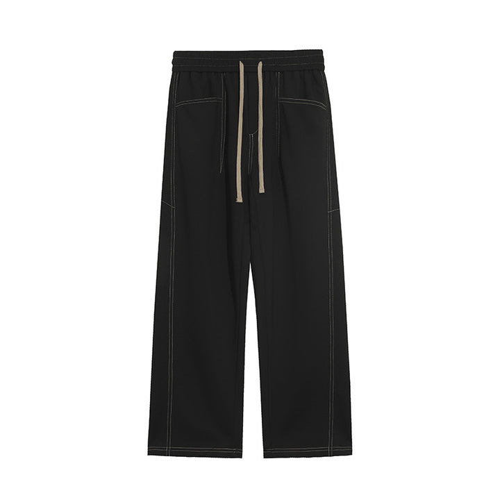 Damen Weite Palazzo‑Hose mit hohem Elastbund & Kordelzug Drune