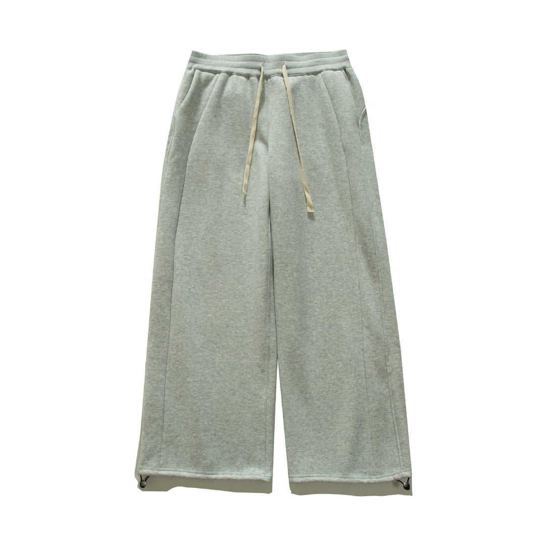 Damen Weite Sweat-Culotte mit Kordelzug, Ziernähten und verstellbarem Saum Drune