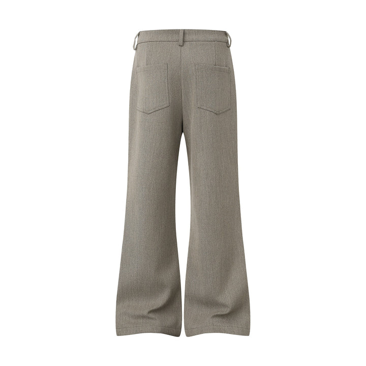 Damen Weite High‑Waist Culotte-Hose aus strukturierter Wollmischung Drune