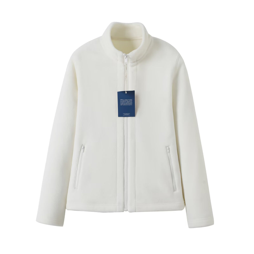 Damen Fleecejacke mit hochschließendem Kragen und seitlichen Reißverschlusstaschen Drune