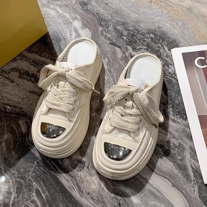 Damen modische Slip-On Sneakers mit dämpfender Sohle und luftiger Mesh-Oberfläche Drune