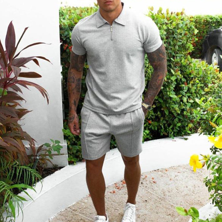 Herren Poloshirt und Shorts Set Drune