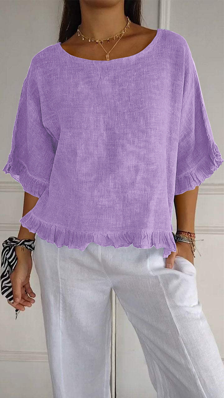 Damen Casual Oversize Shirt Drune