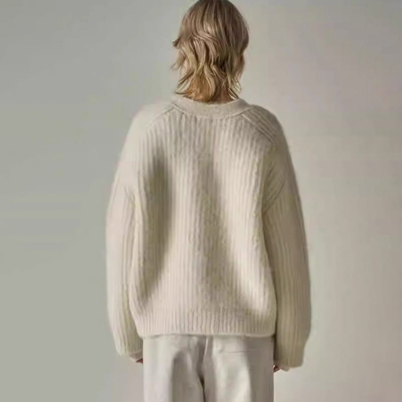 Damen Kuschelige Strickjacke Drune