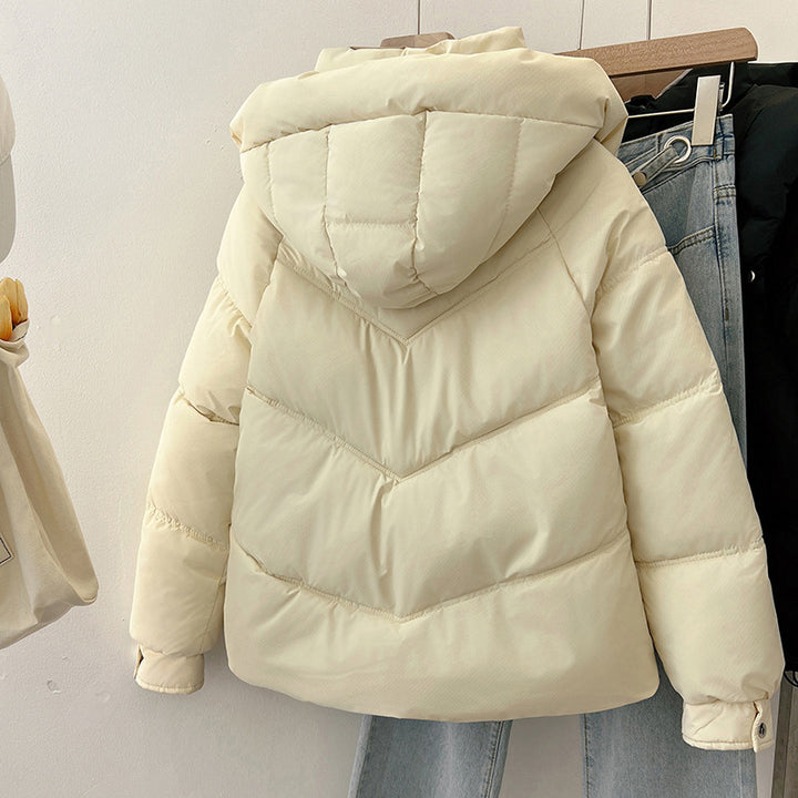 Damen modische pufferjacke mit hohem Kragen und praktischen Taschen Drune