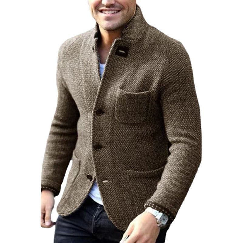 Herren Casual Chic Strickblazer Drune