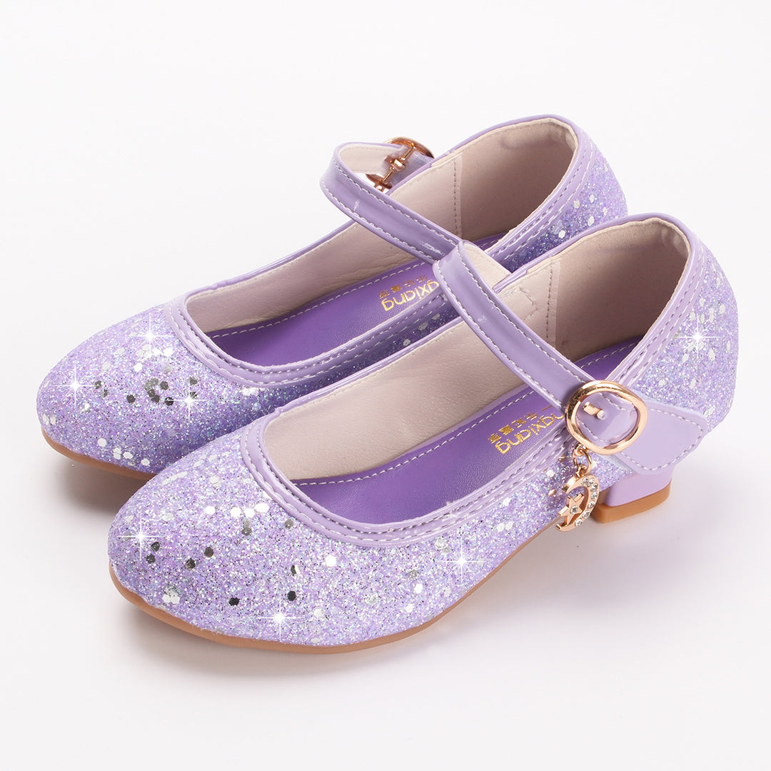 Mädchen Glitzernde Mary Jane Schuhe mit dekorativer Schnalle Drune